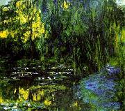 Claude Monet Water Lily Pond and Weeping Willow, oil painting reproduction